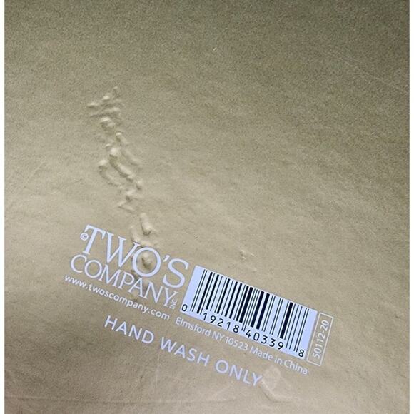 Two's Company Dining Serveware, Marbleize Cheese Platter & Spreader Set - Picture 3 of 8